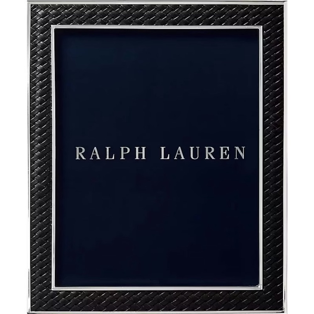 Ralph Lauren Black and Silver Textured Frame